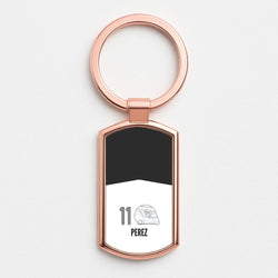 Perez Helmet 2026 Rose Gold Keyring