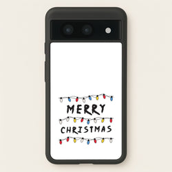 Merry Christmas String Lights Google Pixel 8a Case