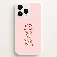 Floral Varsity Mum Phone Case