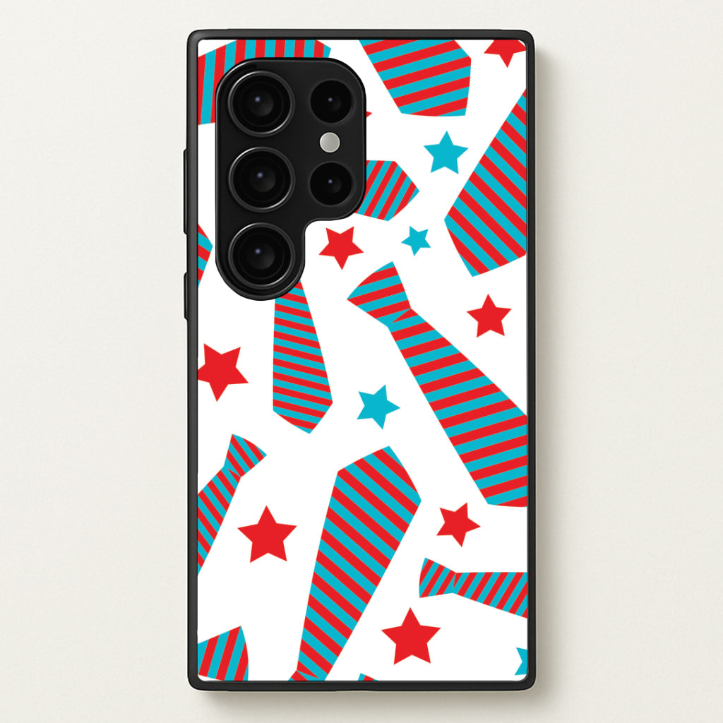 Tie And Stars Pattern Galaxy S24 Ultra Case