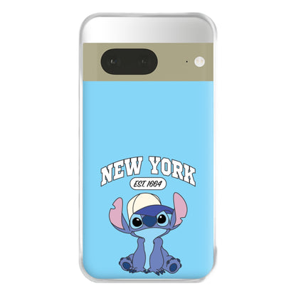 New York Blue Alien Google Pixel 7a Case