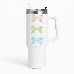Gingham Ties Tier Tumbler