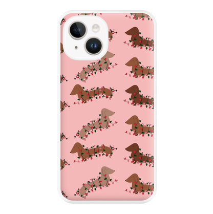 Dachshund Christmas Pattern Phone Case