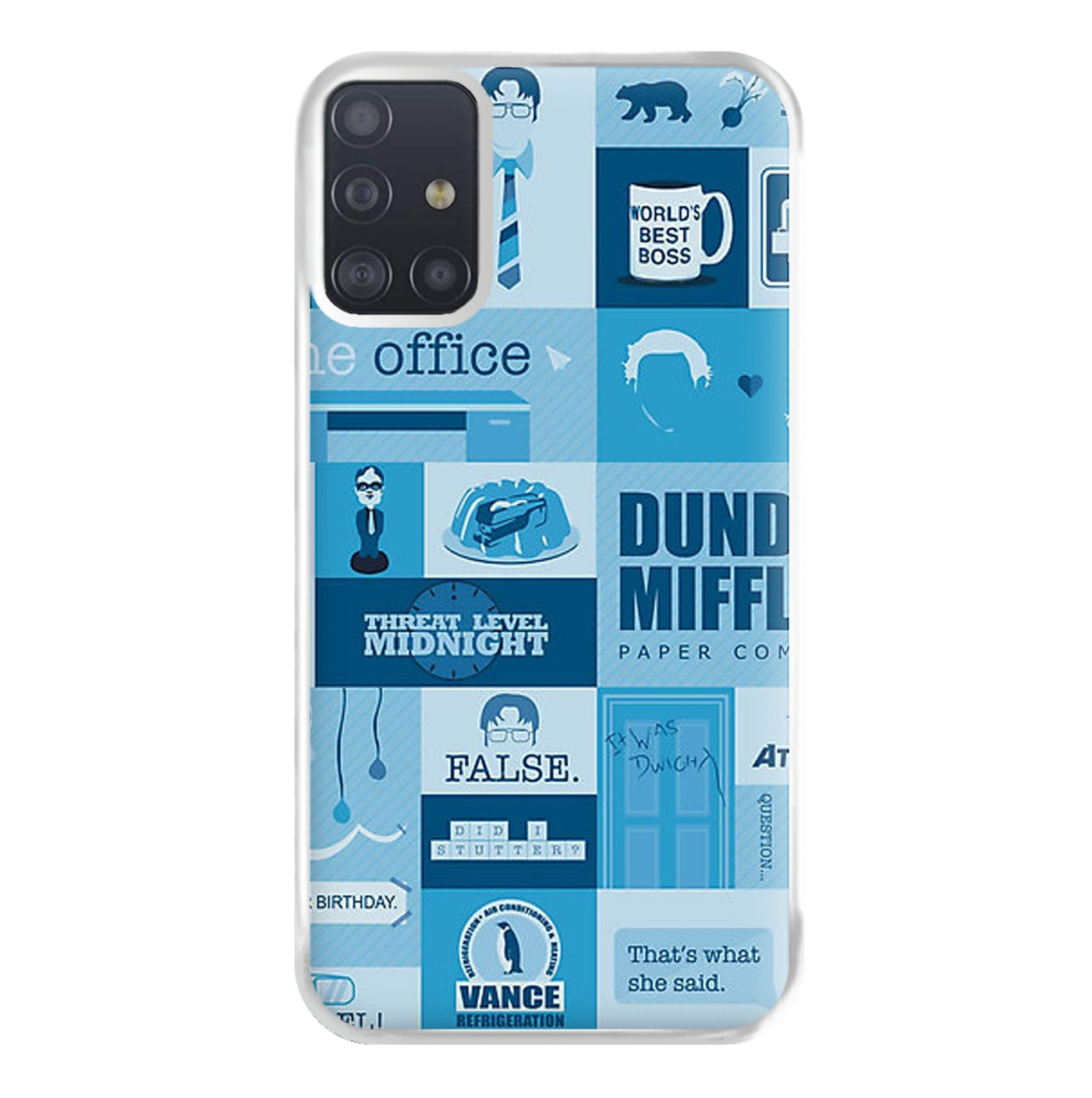 The Office Blue Patchwork Phone Case