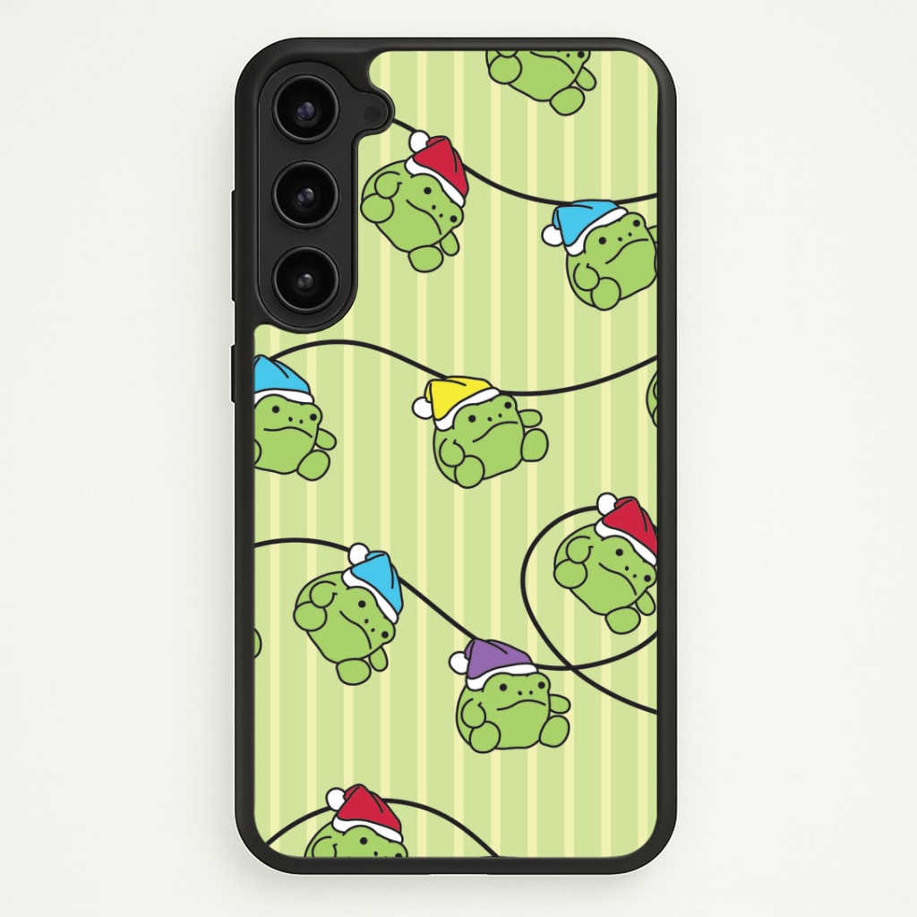 Christmas Frog Plush Fairylights Pattern Galaxy S23 Case