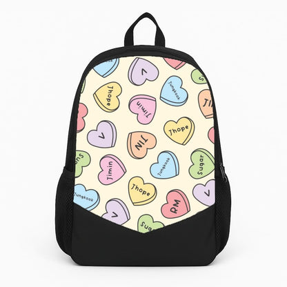 K-Pop Band Members Love Hearts Pattern Backpack