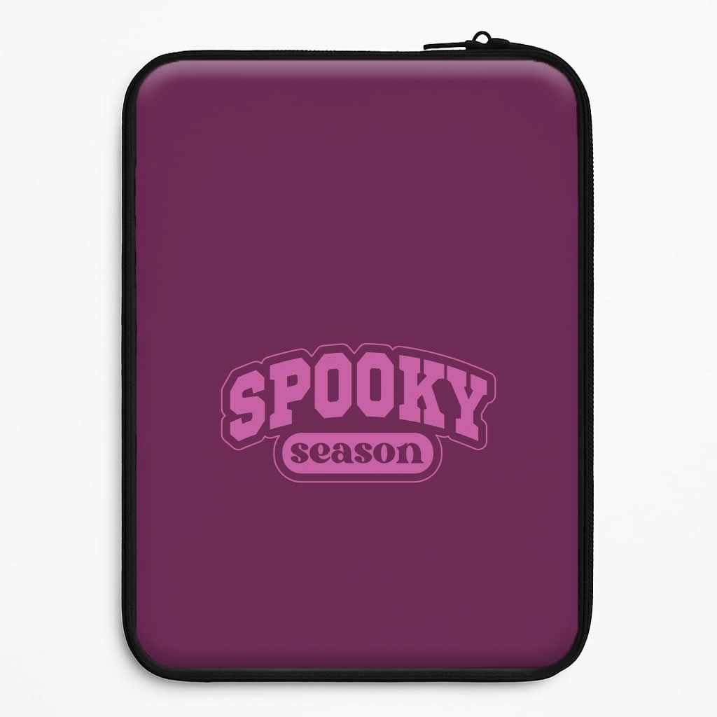 Spooky Season Varsity Laptop Sleeve