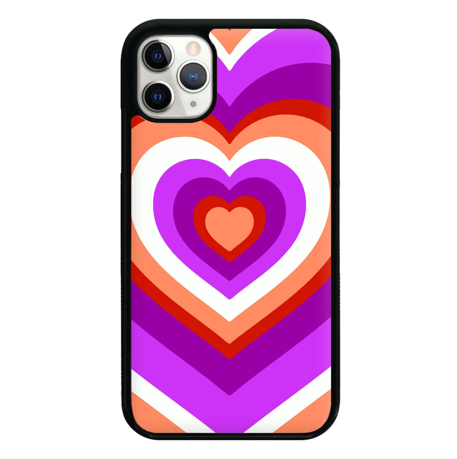 Lesbian Pride Heart Phone Case