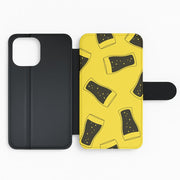 Pint Pattern Flip / Wallet Phone Case 2