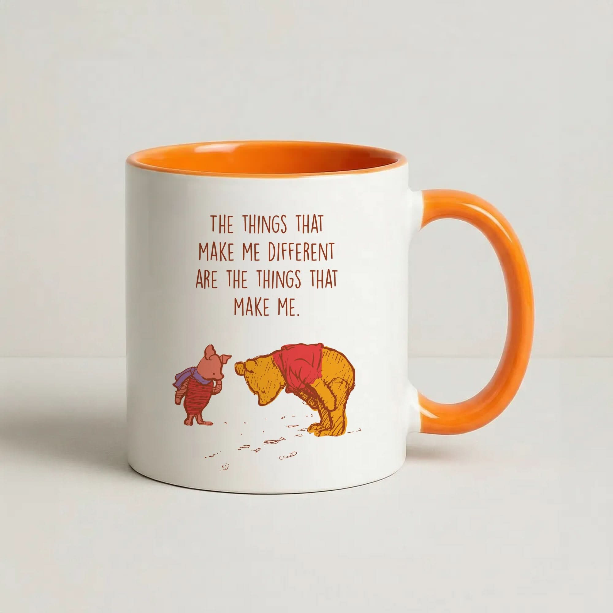 The Things That Make Me Different  Orange Mug