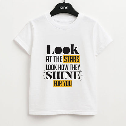 Look At The Stars Kids Unisex T-Shirt