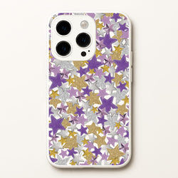 Mauve Stars Collage  iPhone 15 Pro Case