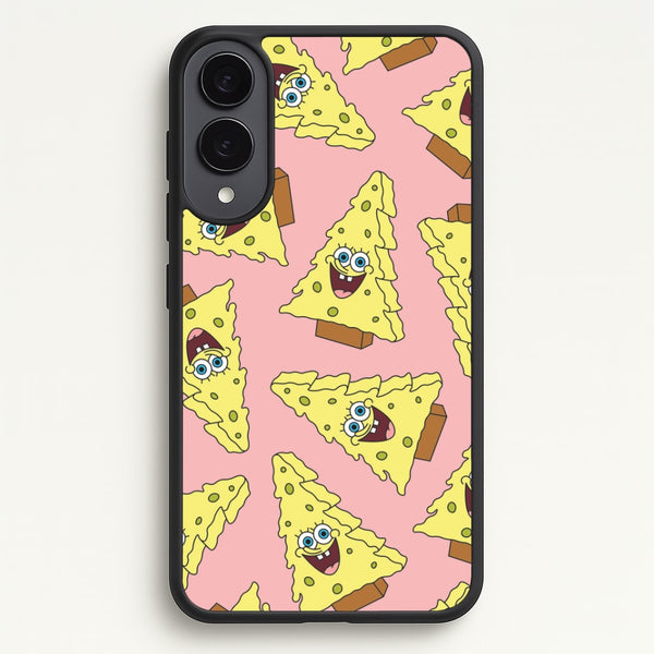 Christmas Tree Cartoon Sponge Pattern Galaxy S25 Edge Case