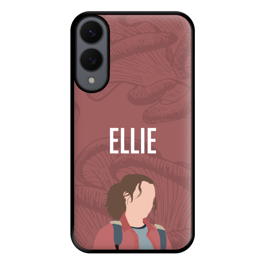 Ellie Mushroom Pattern Galaxy S25 Edge Case