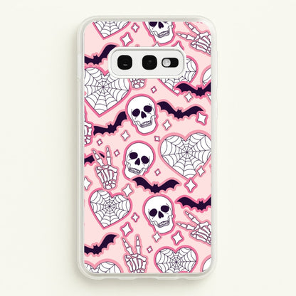 Cute Halloween Stickers Pattern Galaxy S10e Case