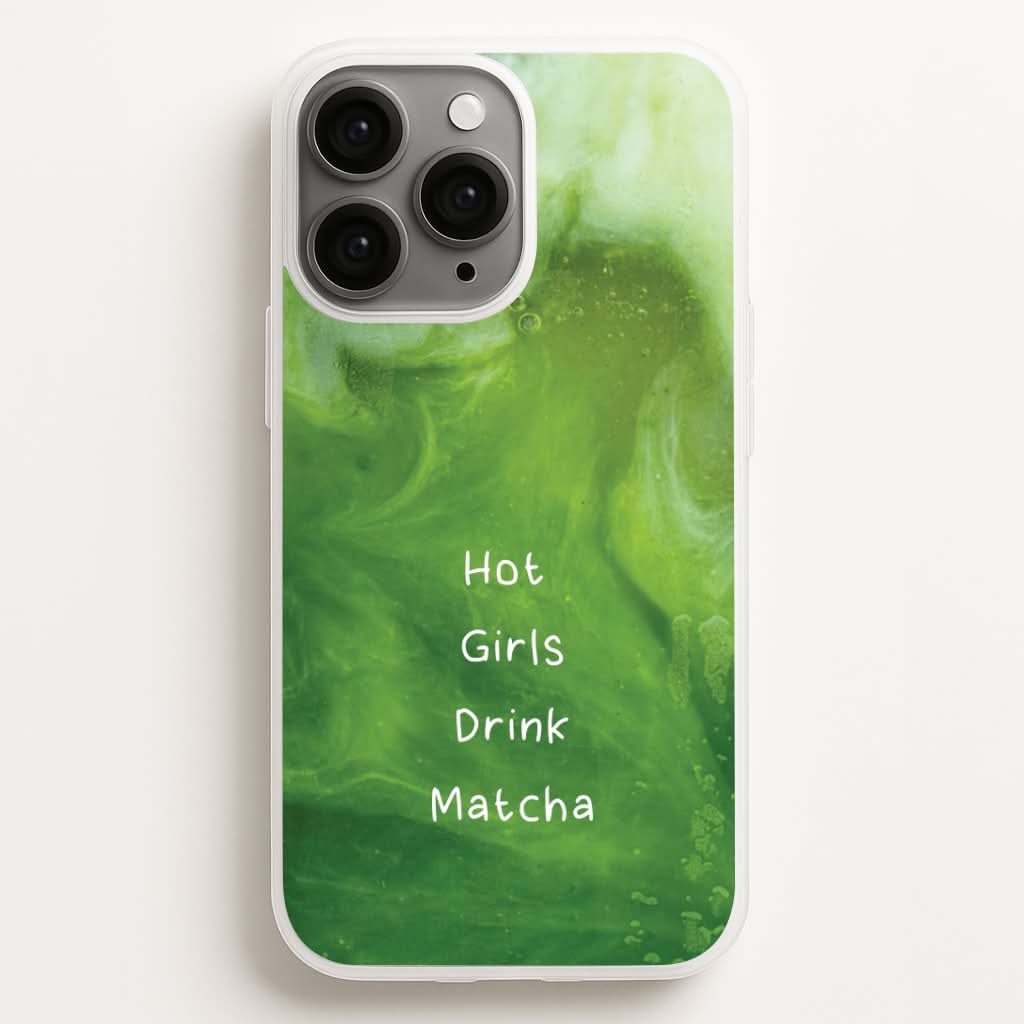 Hot Girls Drink Matcha Phone Case for Apple iPhone, Samsung Galaxy, Huawei and Google Pixel
