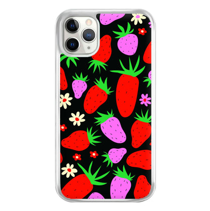 Abstract Strawberries Pattern Phone Case