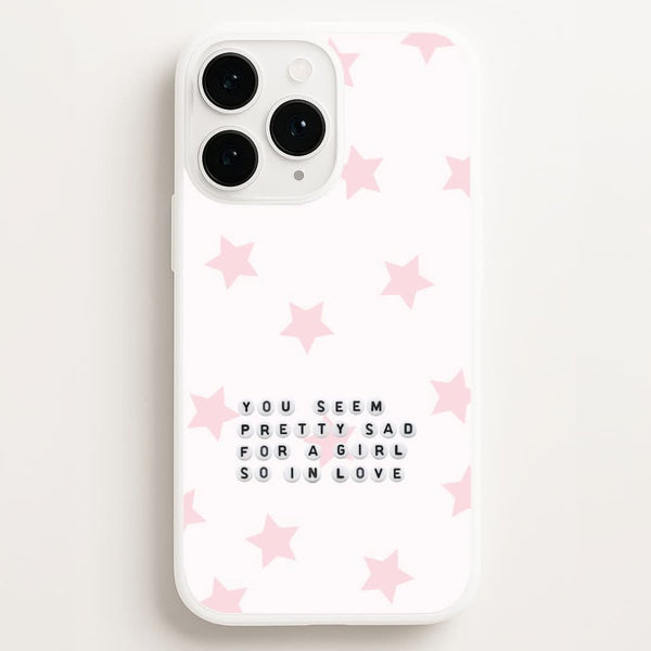 Pretty Sad Letter Beads Phone Case for Apple iPhone, Samsung Galaxy, Huawei and Google Pixel