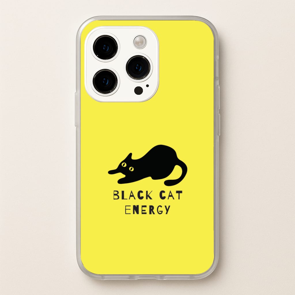 Black Cat Energy iPhone 14 Pro Case