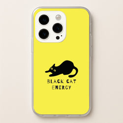 Black Cat Energy iPhone 14 Pro Case