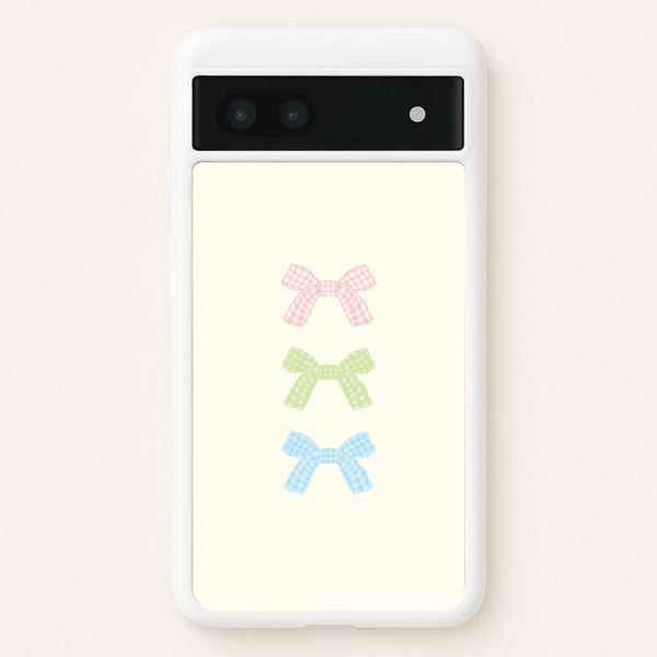 Gingham Tiered Ties Google Pixel 7a Case