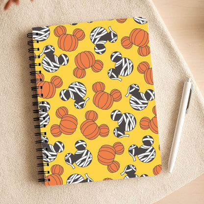 Pumpkin And Mummy Mouse Pattern Notepad