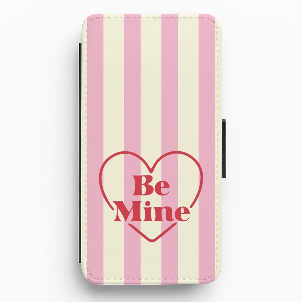 Be Mine Stripey Flip / Wallet Phone Case