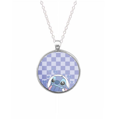 Personalised Cute Blue Alien Necklace