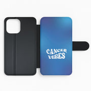 Cancer Vibes Gradient Zodiac Flip / Wallet Phone Case 2