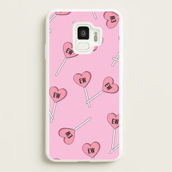 Ew Love Heart Lolipops Pattern Galaxy S9 Case