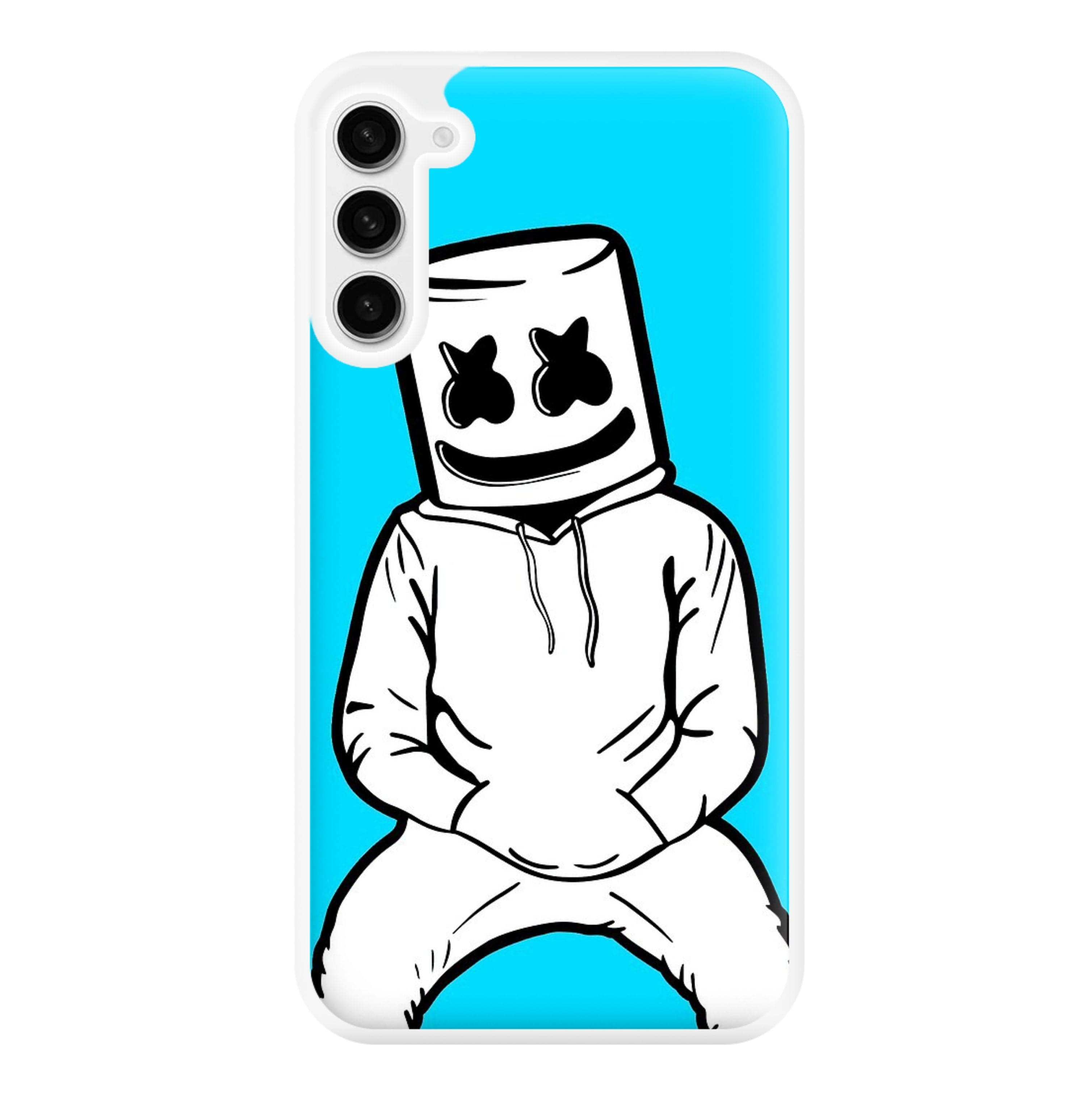 Blue White Helmet DJ Phone Case