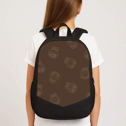 Monsters Outline Pattern I School Bag