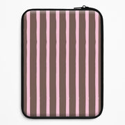 Chocolate & Strawberry Stripes Laptop Sleeve 1
