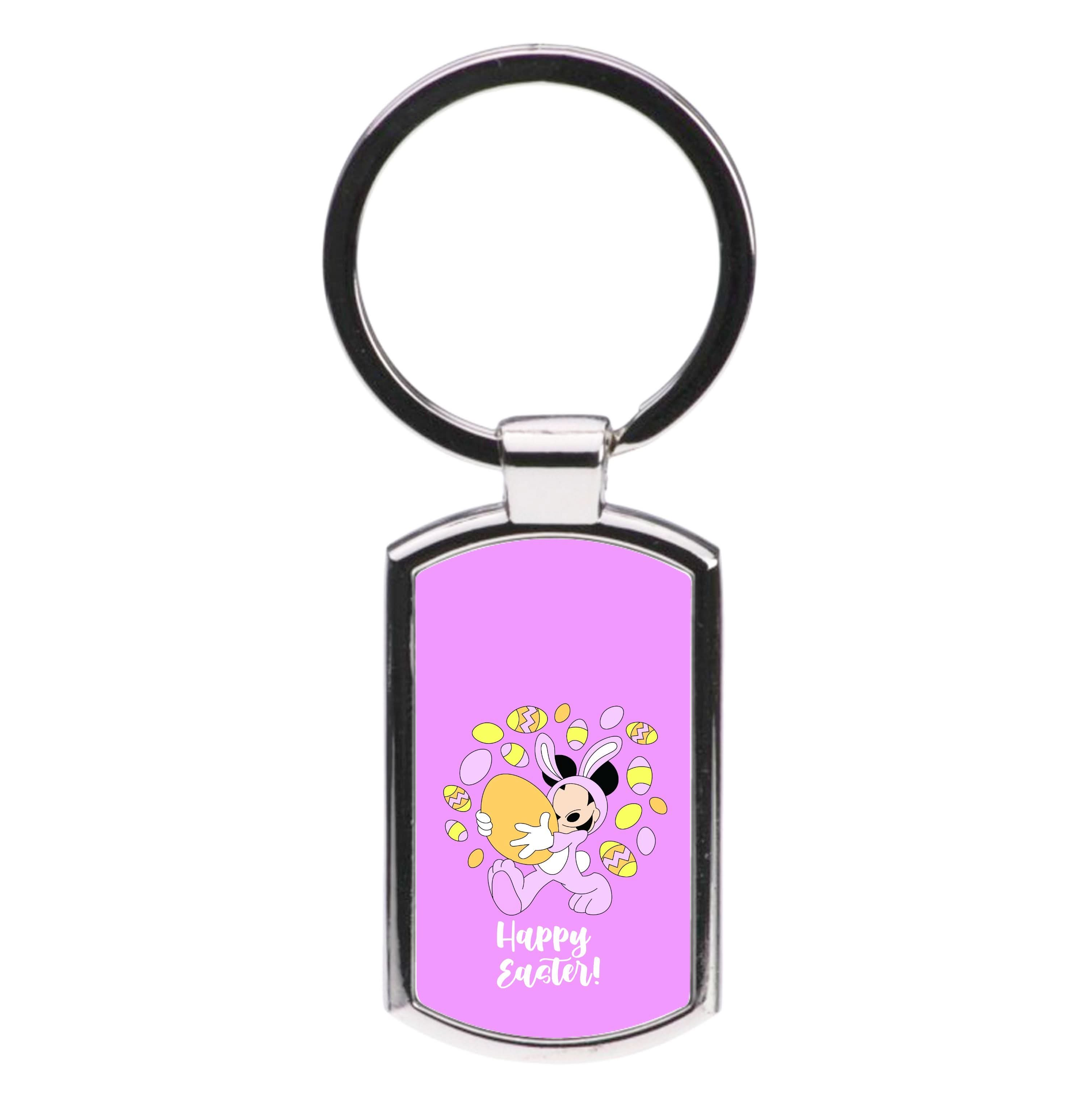 Happy Easter Pink  Luxury Keyring