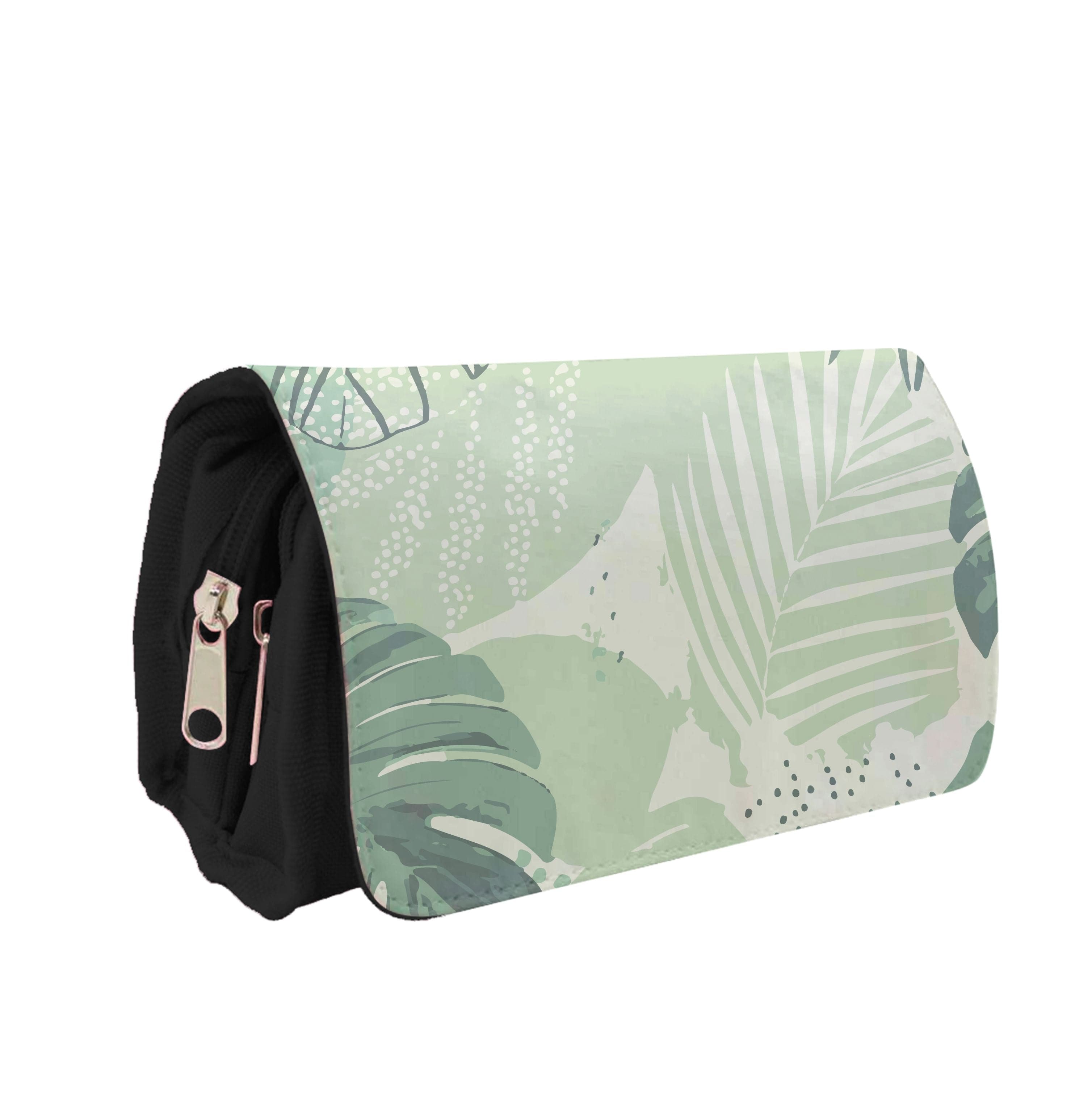 Green Leaf Pattern - Foliage Pencil Case