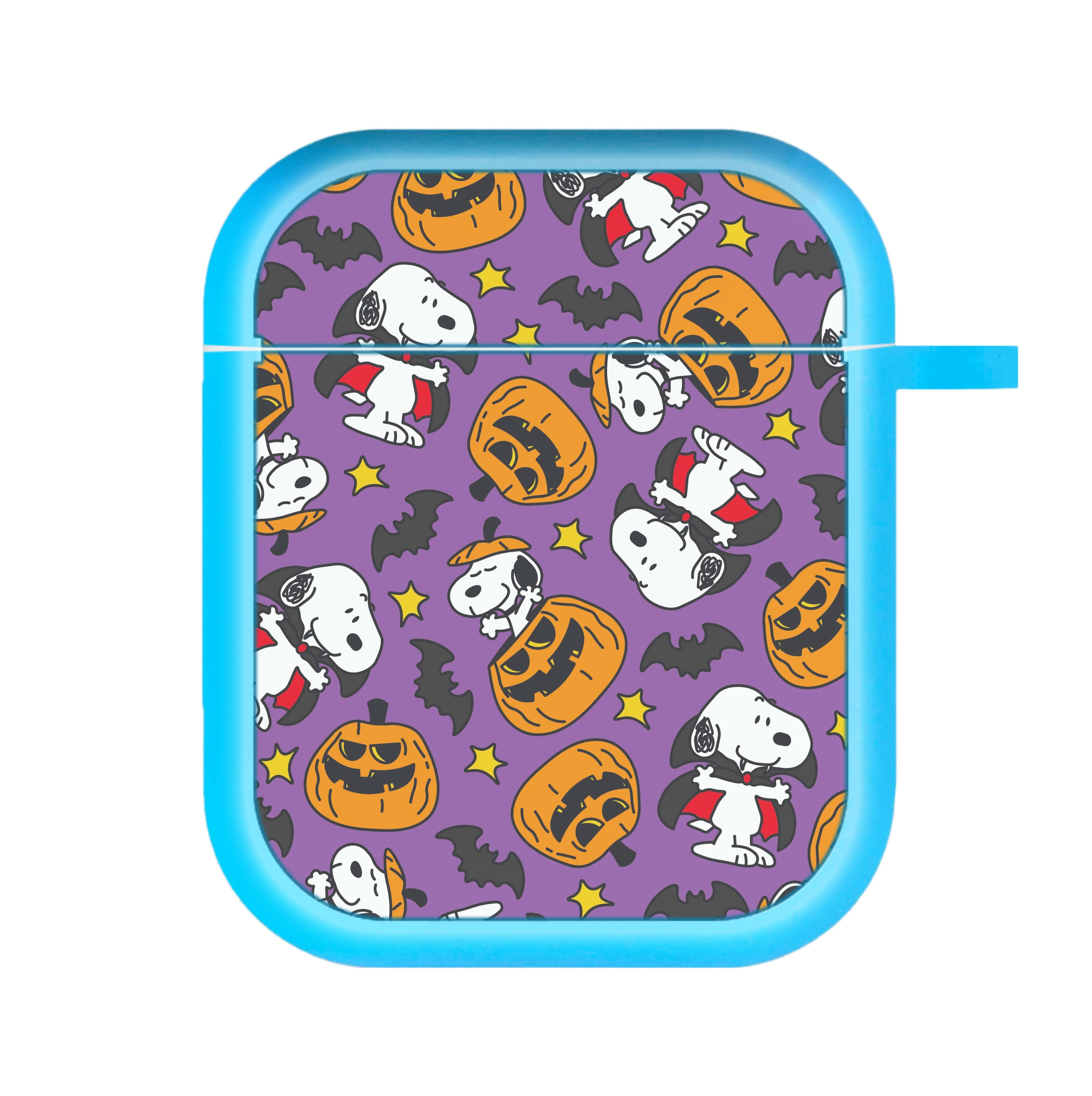 Cartoon Beagle Halloween Pattern AirPods Case