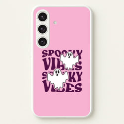 Spooky Vibes Pink Galaxy S25 Plus Case