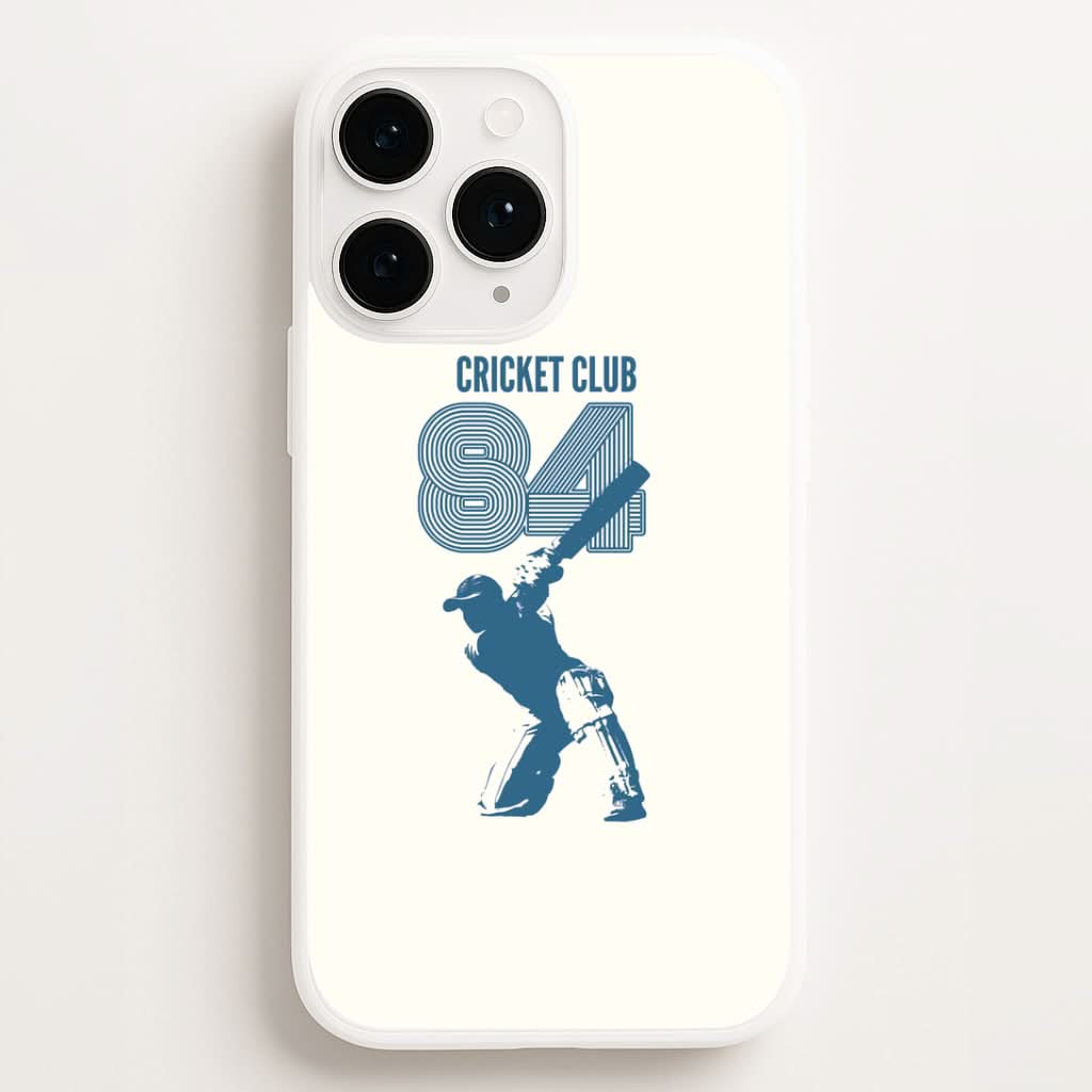 Cricket Club '84 Phone Case for Apple iPhone, Samsung Galaxy, Huawei and Google Pixel