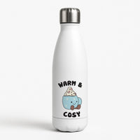 Hot Cocoa Plush Quote Water Bottle