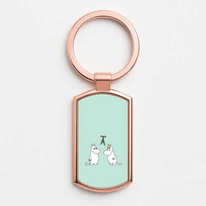 Mistletoe Mooms  Rose Gold Keyring