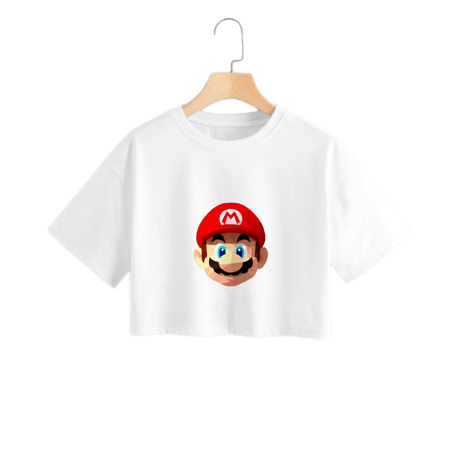 Mario Face - Mario Crop Top