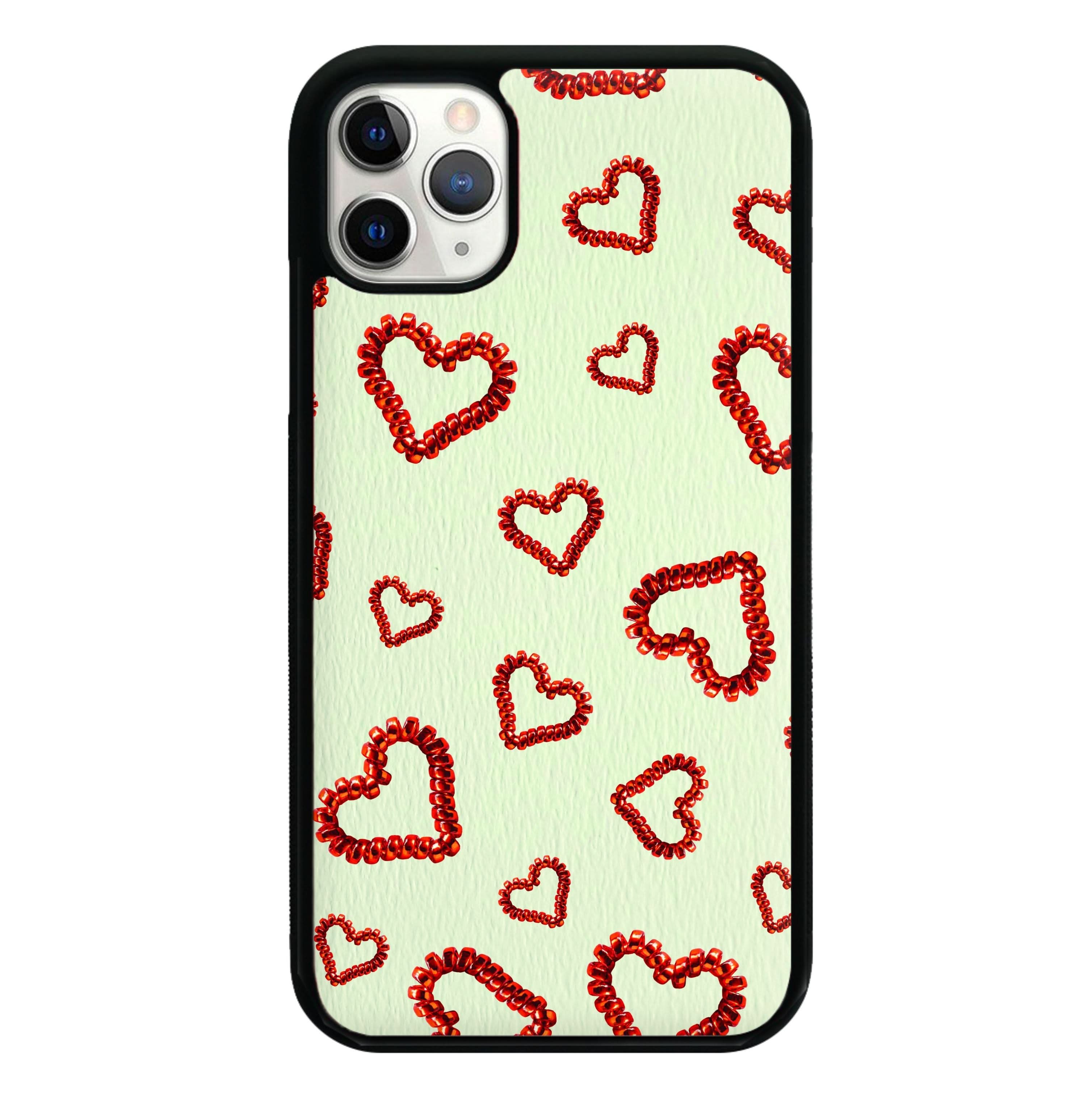 Elastic Hearts Pattern Phone Case