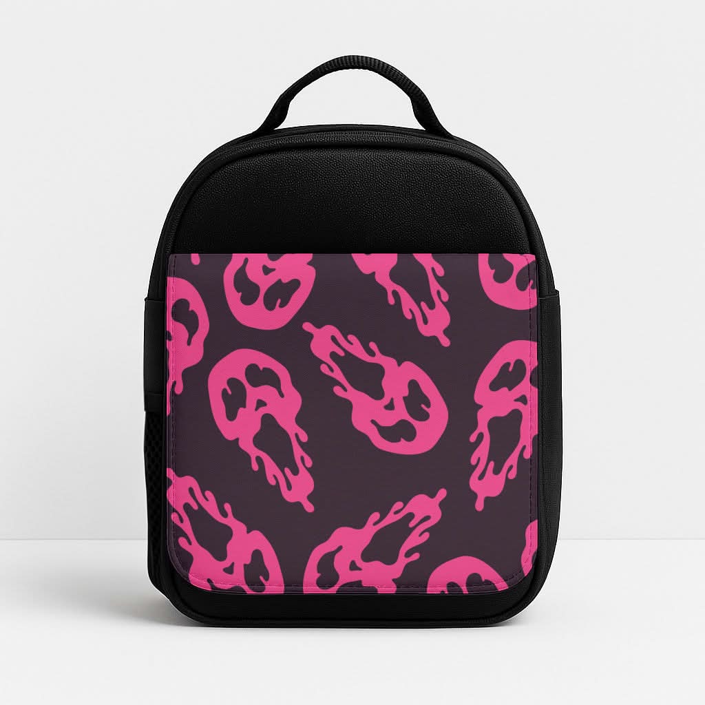 Trippy Ghost Face Pattern Lunchbox