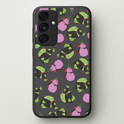 Vampire Frogs And Vegetables Pattern - Halloween Galaxy A15 Case