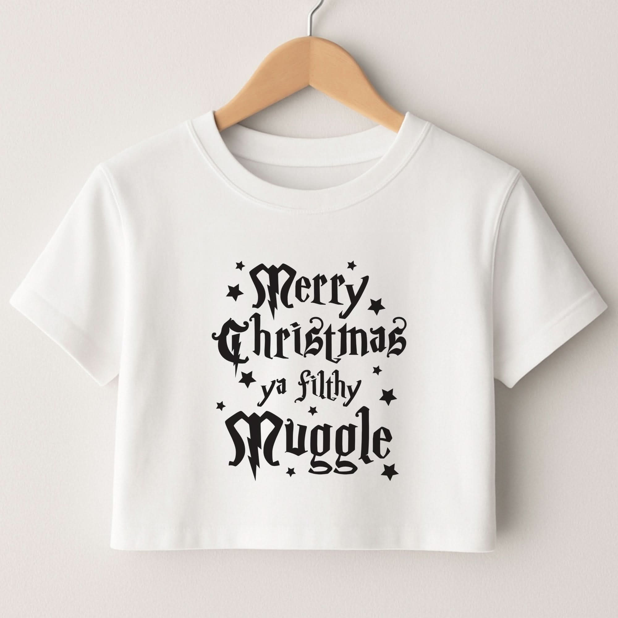Merry Christmas You Filthy Muggle Crop Top
