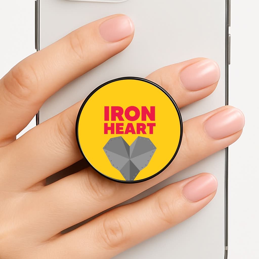 Metal Heart Phone Grip