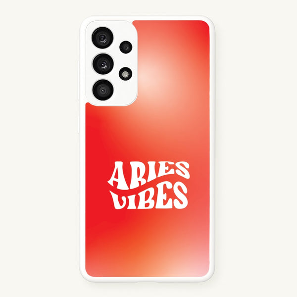 Aries Vibes Gradient Zodiac Galaxy A33 Case