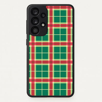 Red And Green Tartan II Christmas Pattern Galaxy A53 Case
