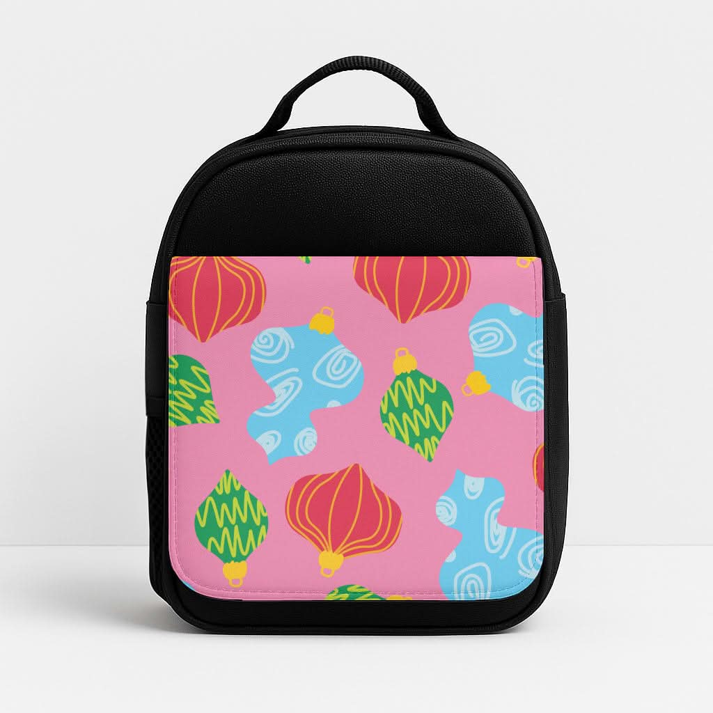 Abstract Christmas Baubles Pattern Lunchbox