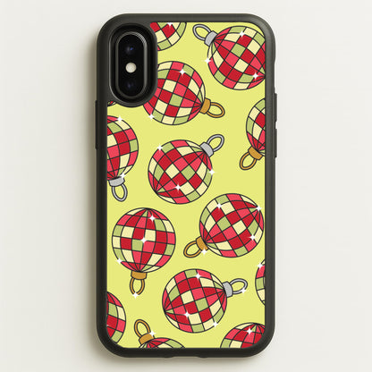 Disco Baubles Pattern iPhone X / XS Case